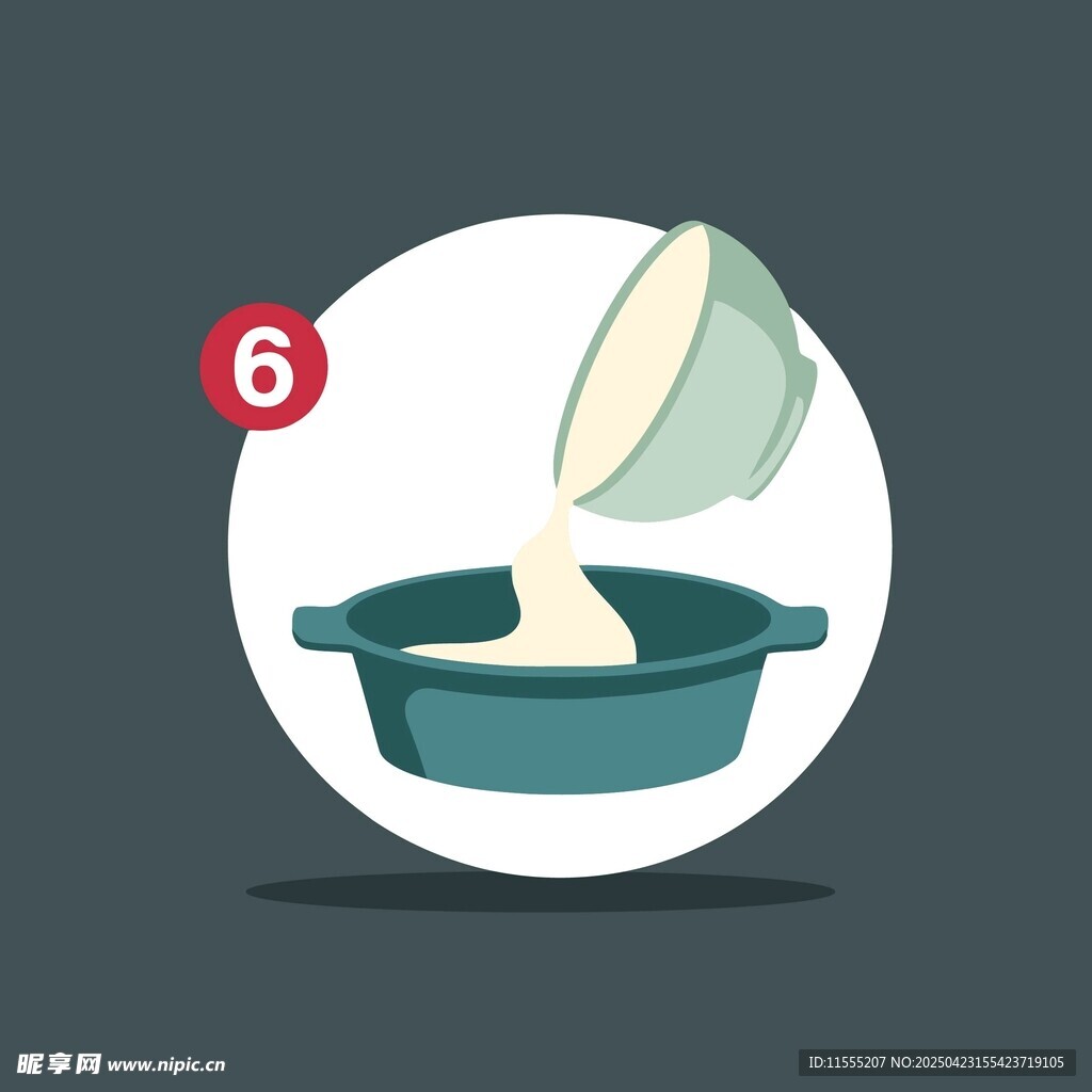 將食材倒入鍋中圖