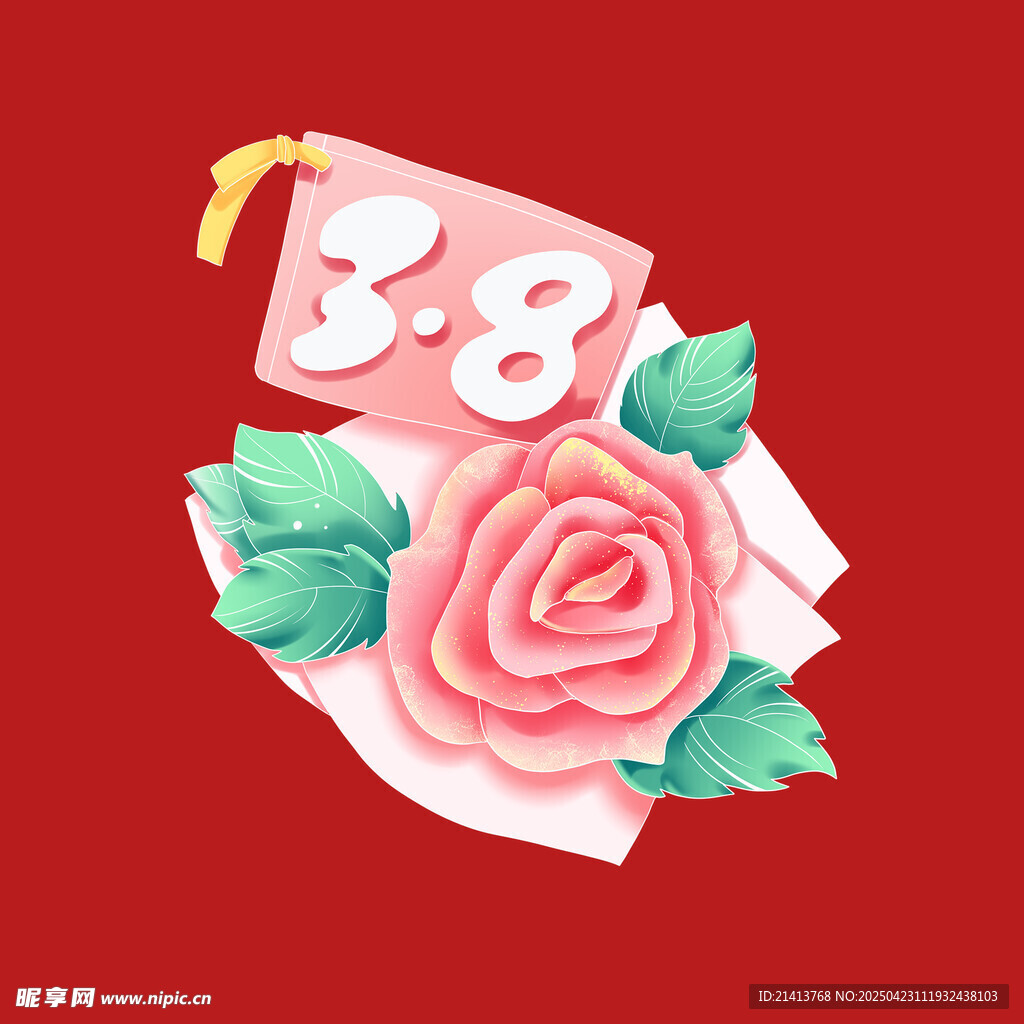 38節(jié)玫瑰插畫(huà)