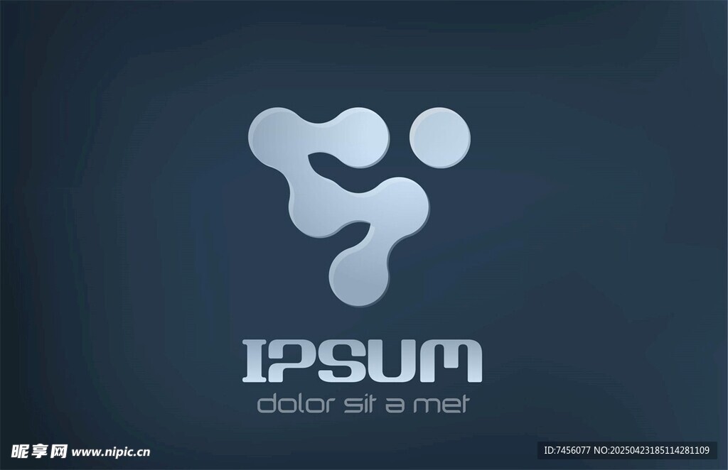 抽象幾何風格IPSU標志