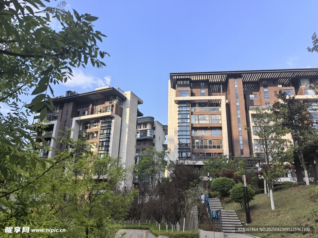 現代風格小區建筑景觀
