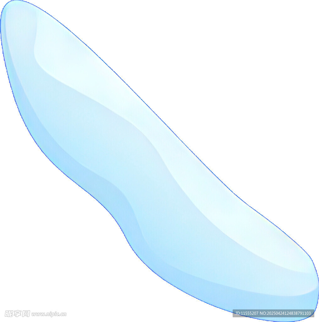 淺藍色弧形物體