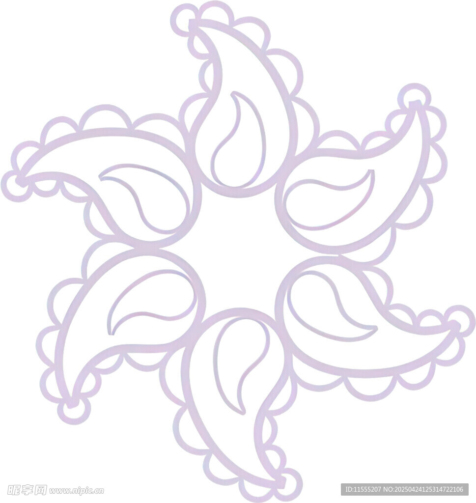 紫色佩斯利花紋圖案