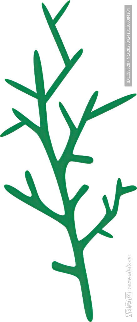 綠色樹枝圖案