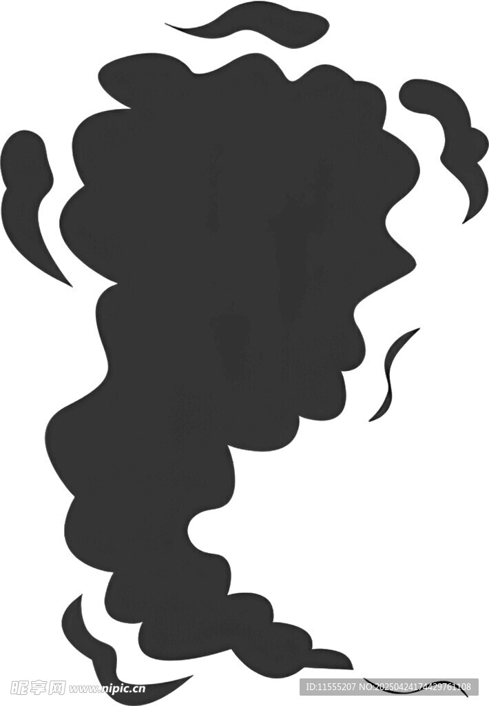 黑色煙霧輪廓圖案