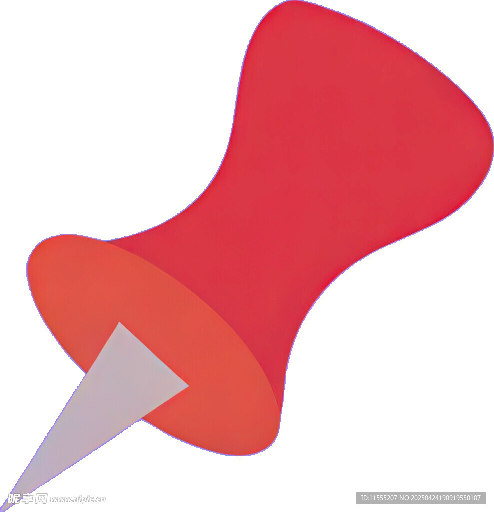紅色圖釘插畫