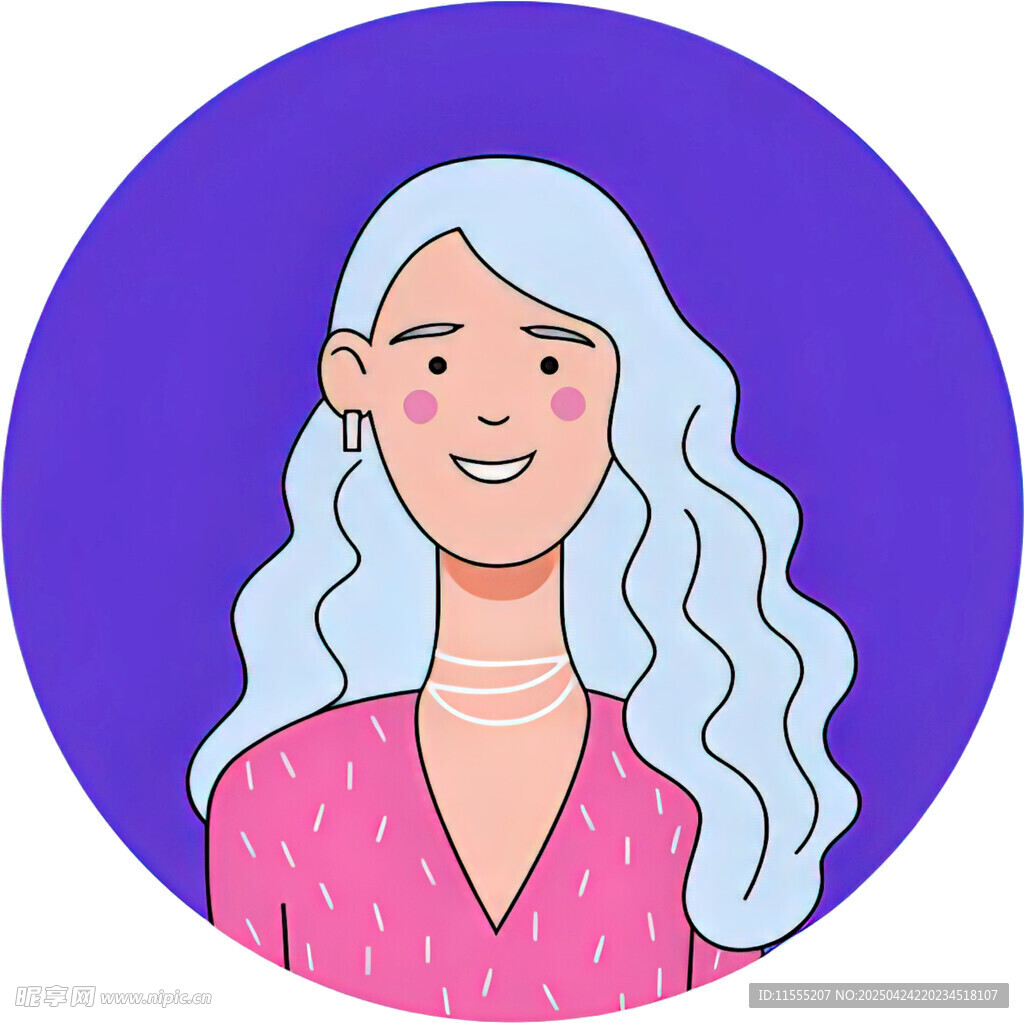 微笑的長發(fā)女士