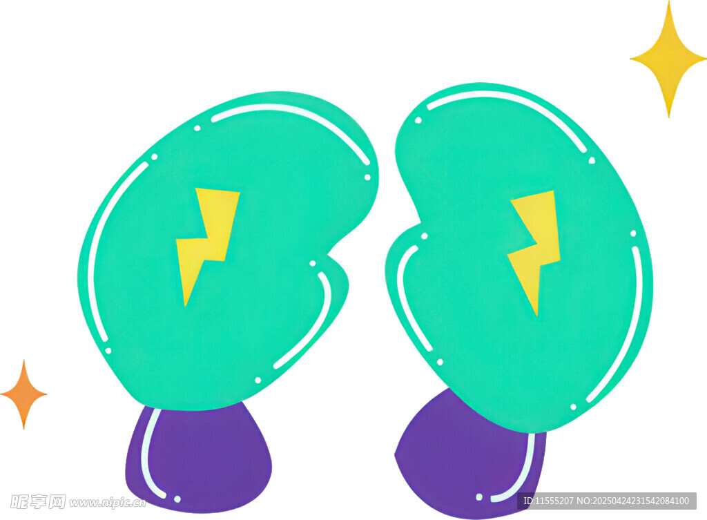 閃電手套插畫