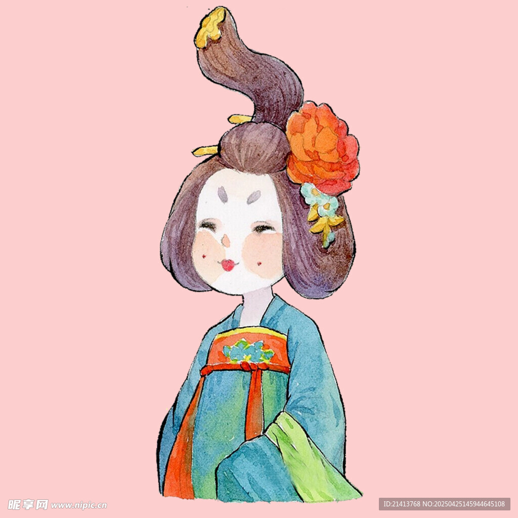手繪古風美女