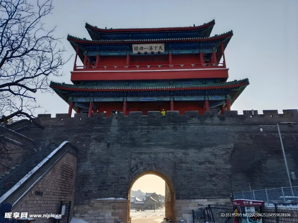 中式古城樓建筑景觀