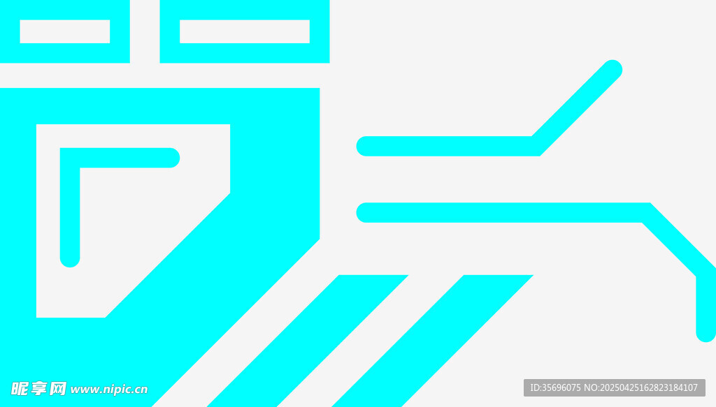 簡(jiǎn)約幾何風(fēng)格科技圖標(biāo)