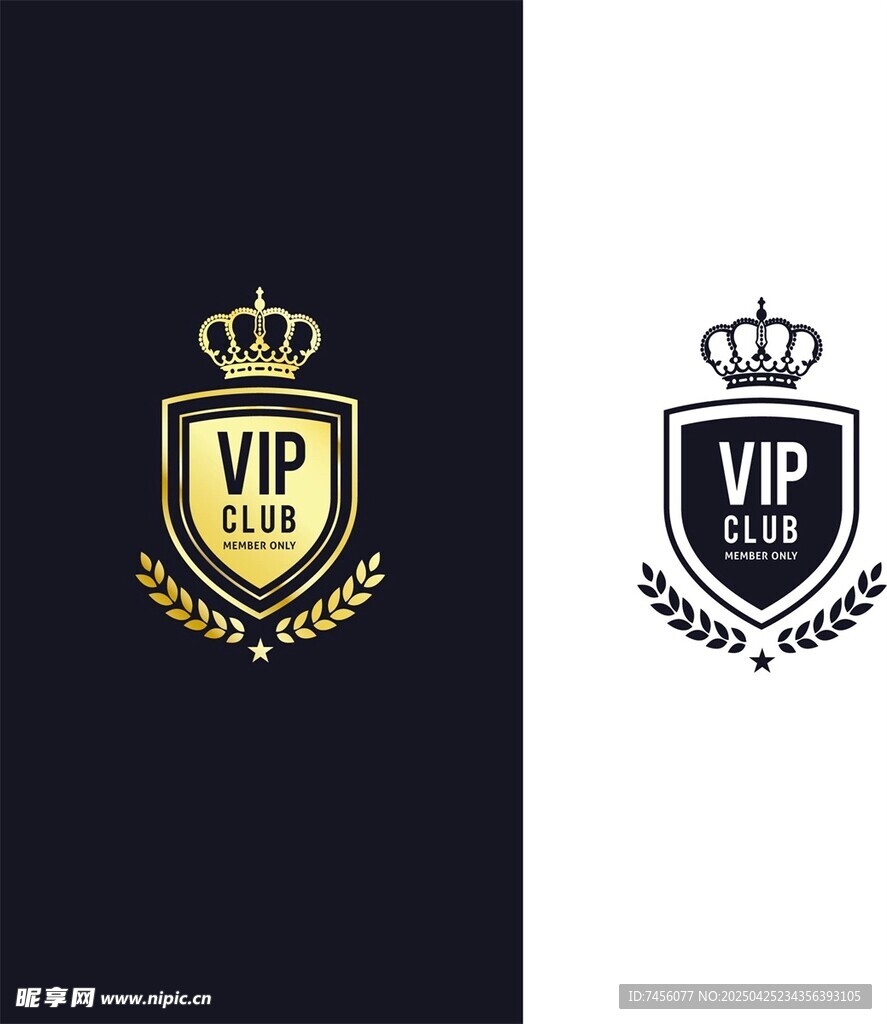 VIP俱樂部標(biāo)志設(shè)計(jì)