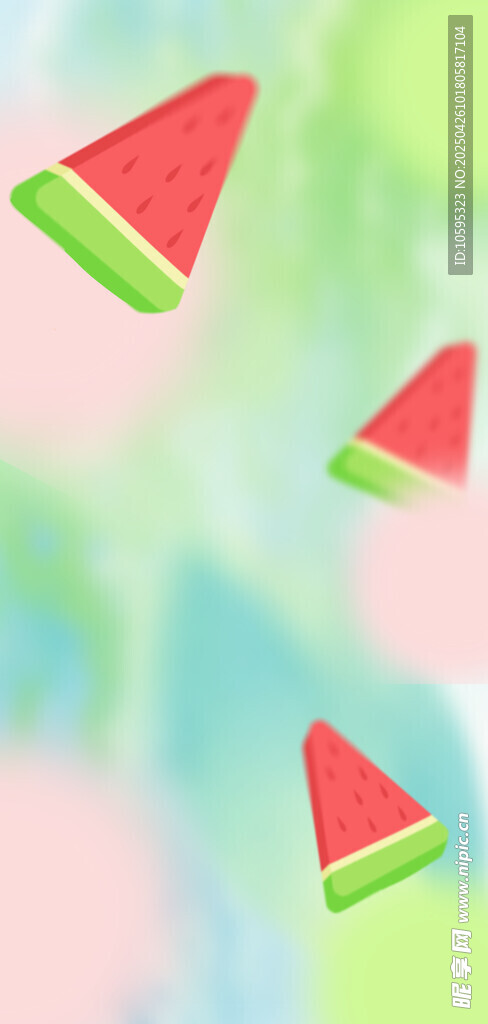夏日西瓜背景