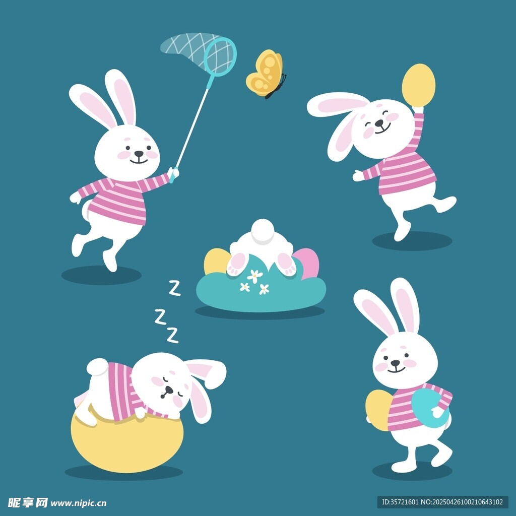 可愛兔子的歡樂日常