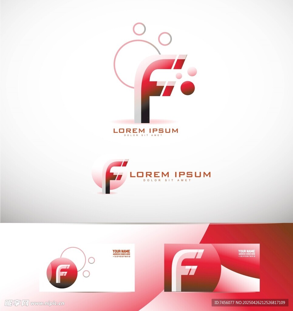 創(chuàng)意F字母標志設計
