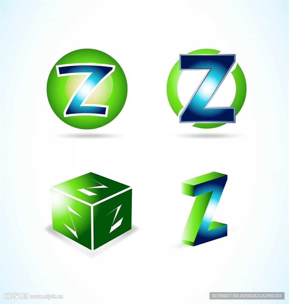 多彩Z字母創(chuàng)意標(biāo)志設(shè)計(jì)