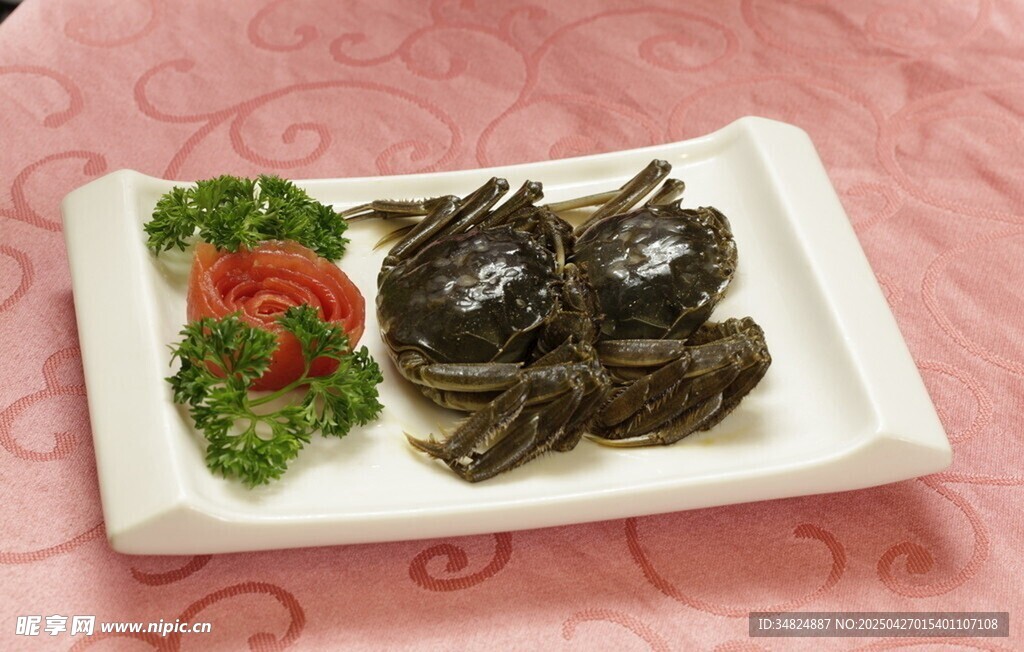 美味擺盤大閘蟹