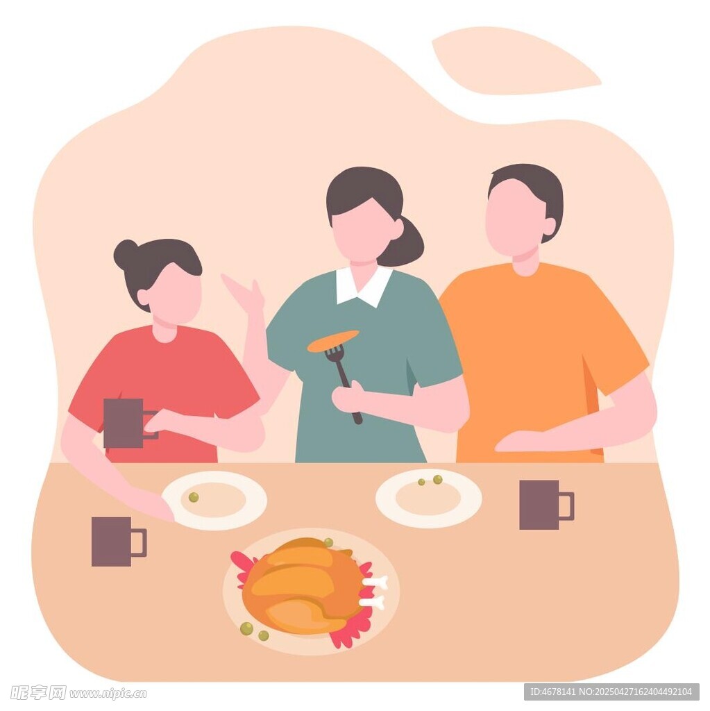 家庭聚餐歡樂時刻