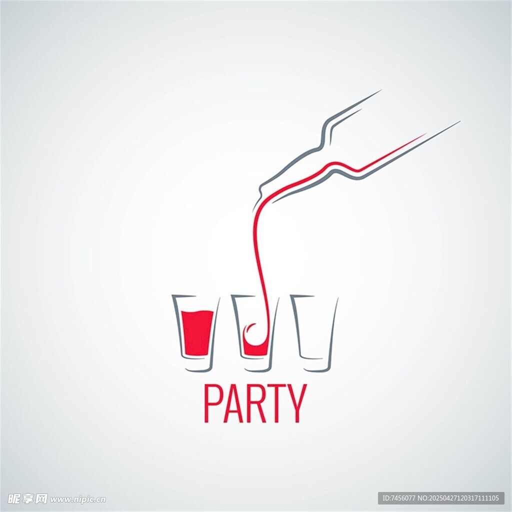 派對酒水暢飲歡樂時刻圖標