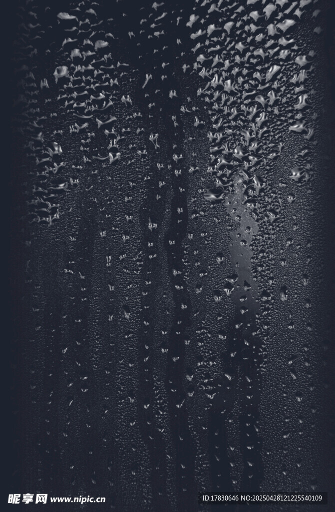 玻璃上的雨滴