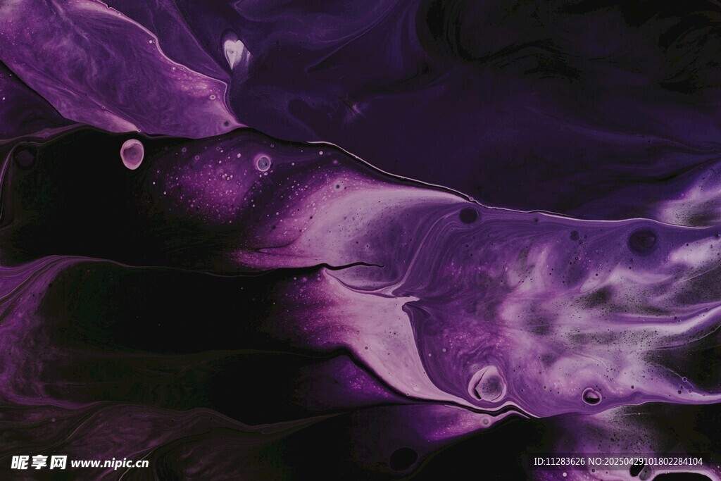 夢幻紫色流體紋理畫面