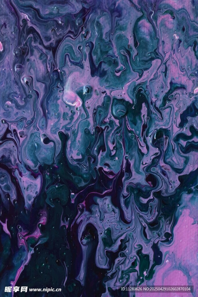 夢幻紫色流體藝術紋理