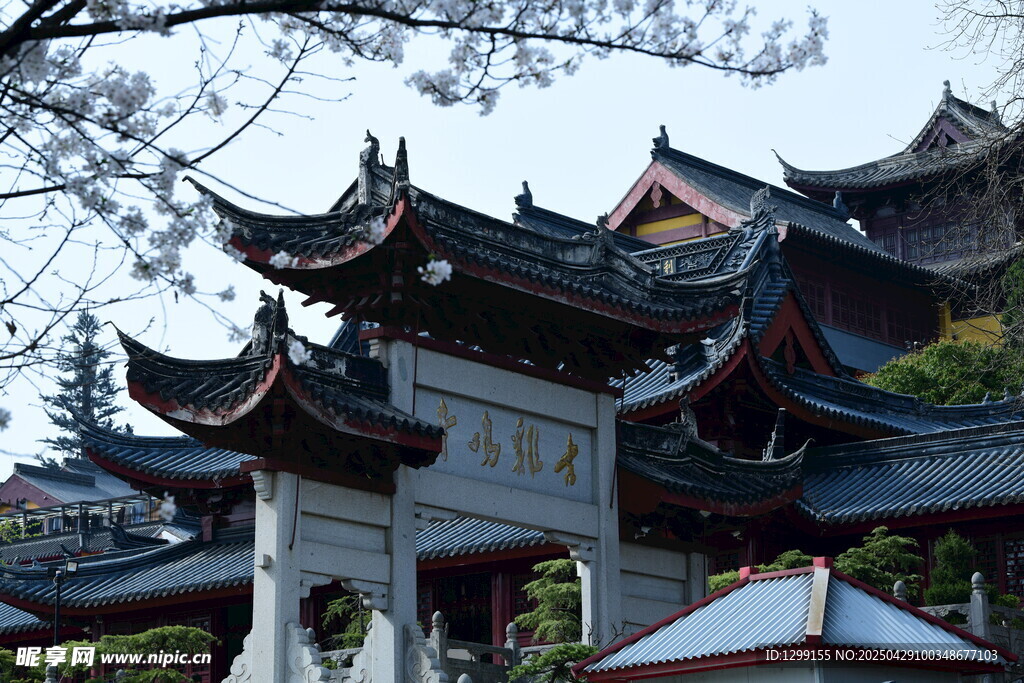 中式古典牌坊建筑景觀