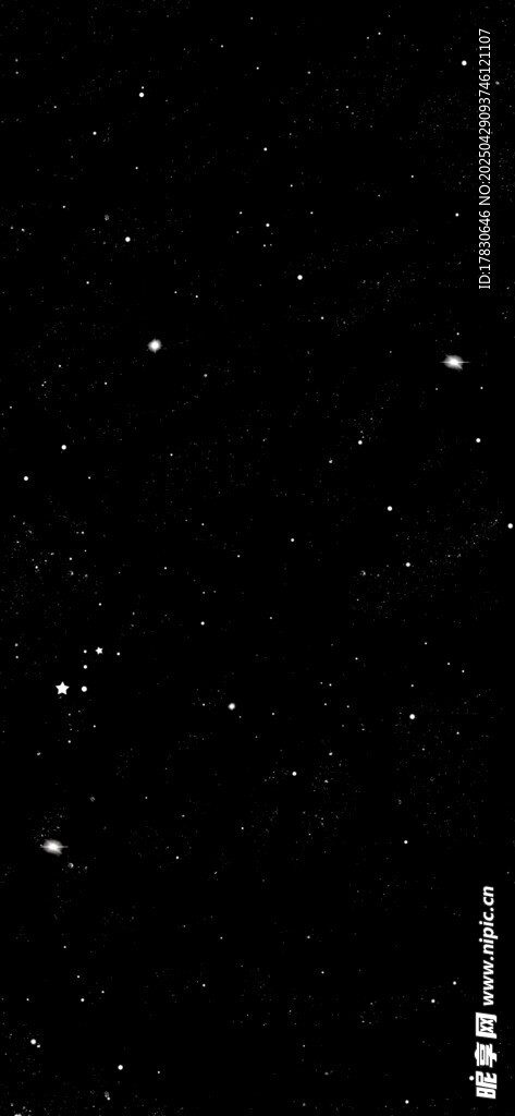 夜空中閃爍的點點繁星