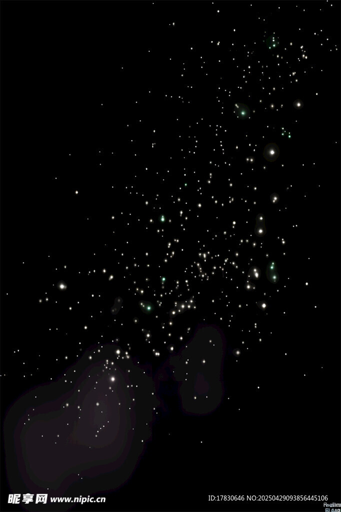 夢幻星空粒子特效畫面
