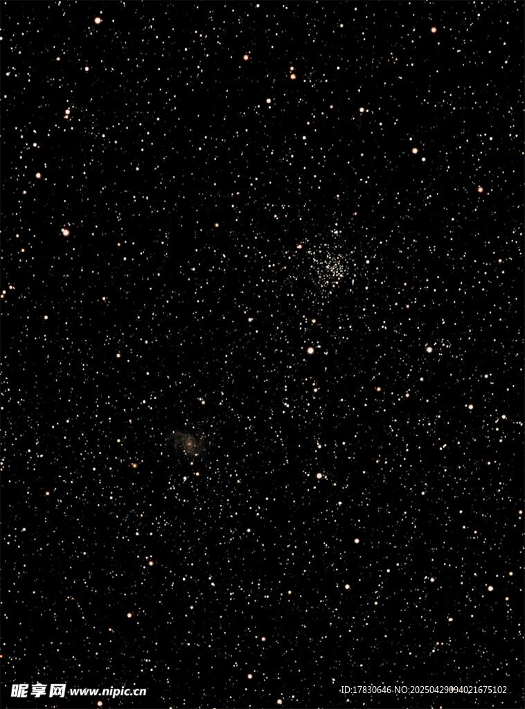 璀璨星空夜景圖