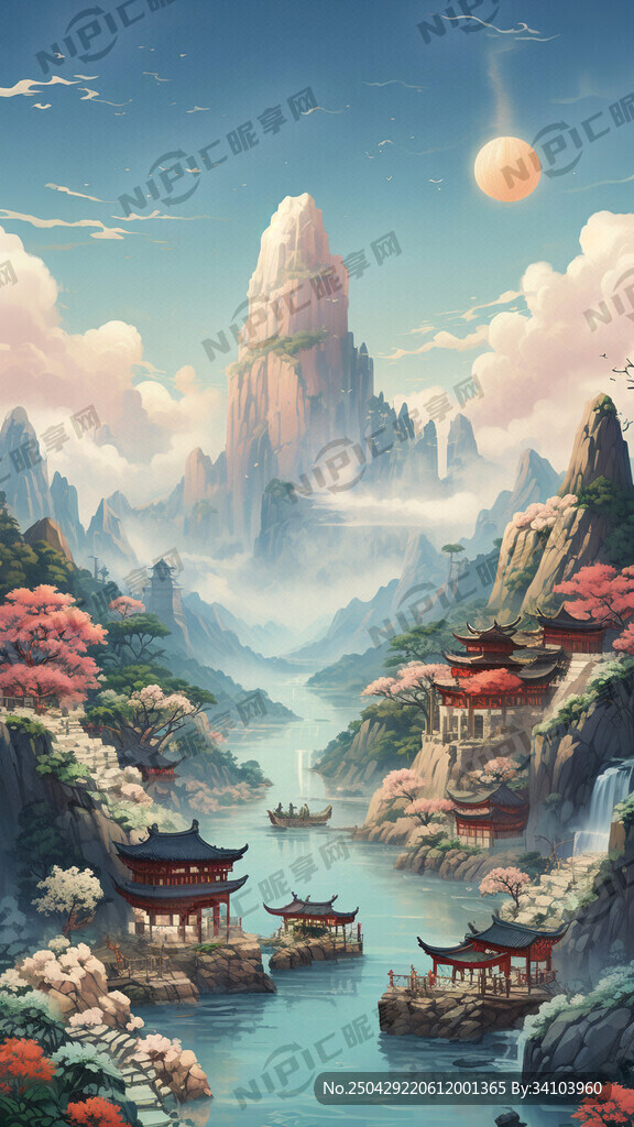 文藝類海報背景圖