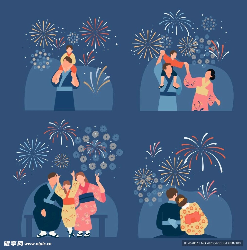 節(jié)日?qǐng)F(tuán)聚煙花歡樂時(shí)刻