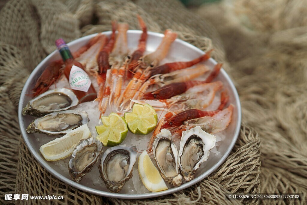 海鮮拼盤 美味誘人的佳肴
