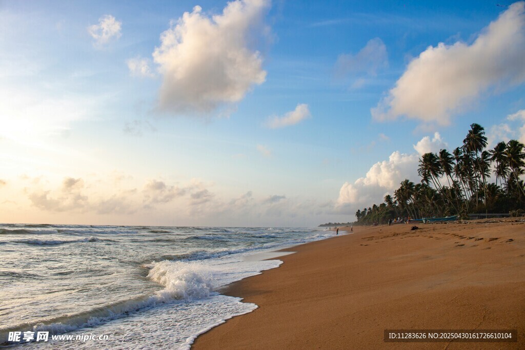 美麗海濱沙灘風景