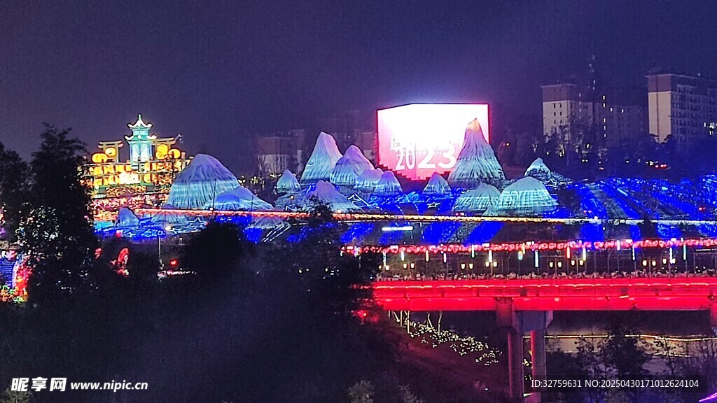 燈光 建筑 裝飾 彩燈 華麗 