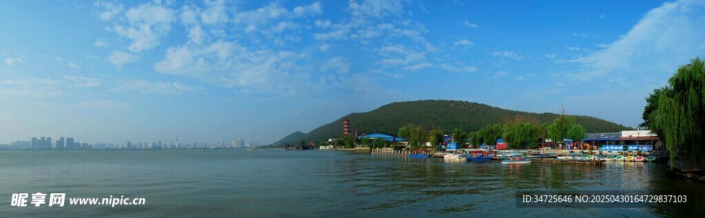 湖畔風光美景