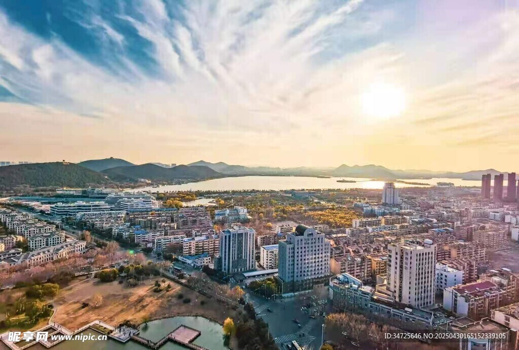 城市日出全景風(fēng)光