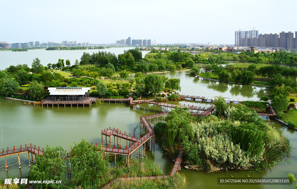湖畔園林景觀