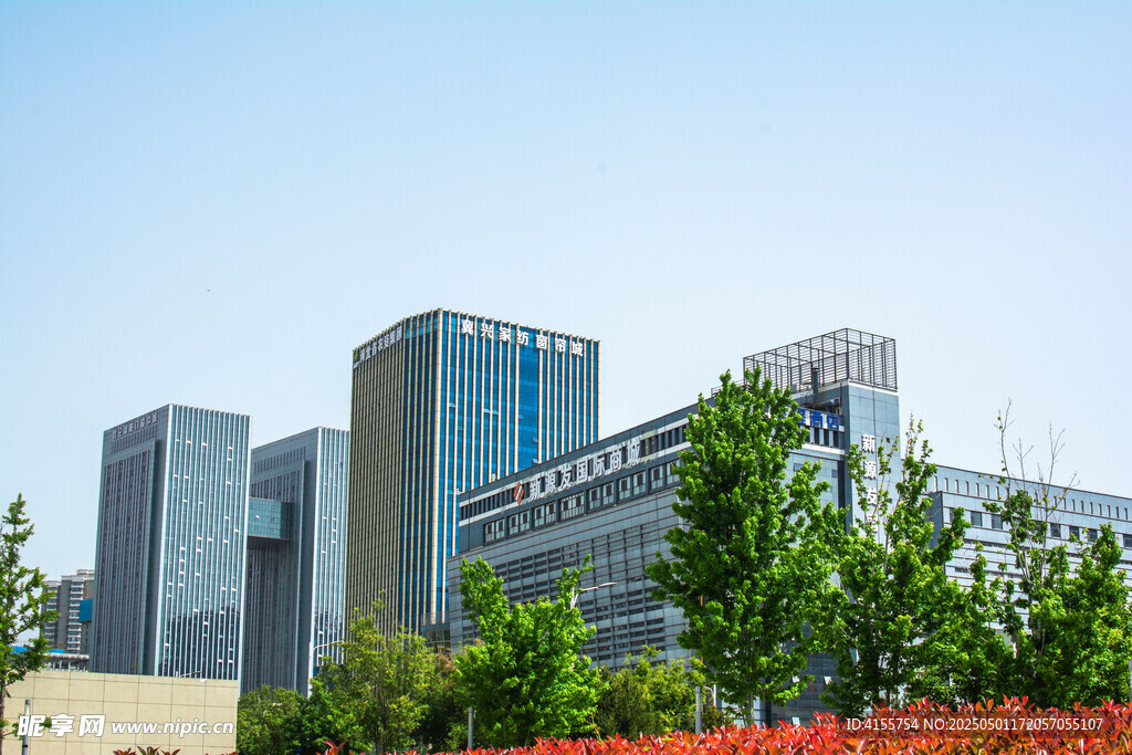 現代都市辦公建筑群景觀