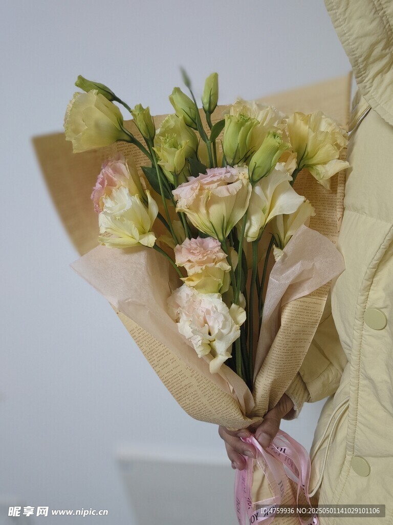 清新淡雅花束展示