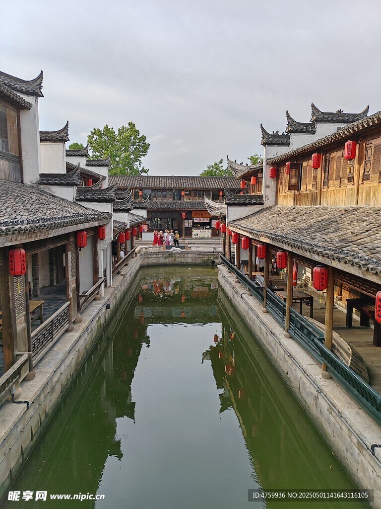 古巷水鄉(xiāng)中式建筑景觀