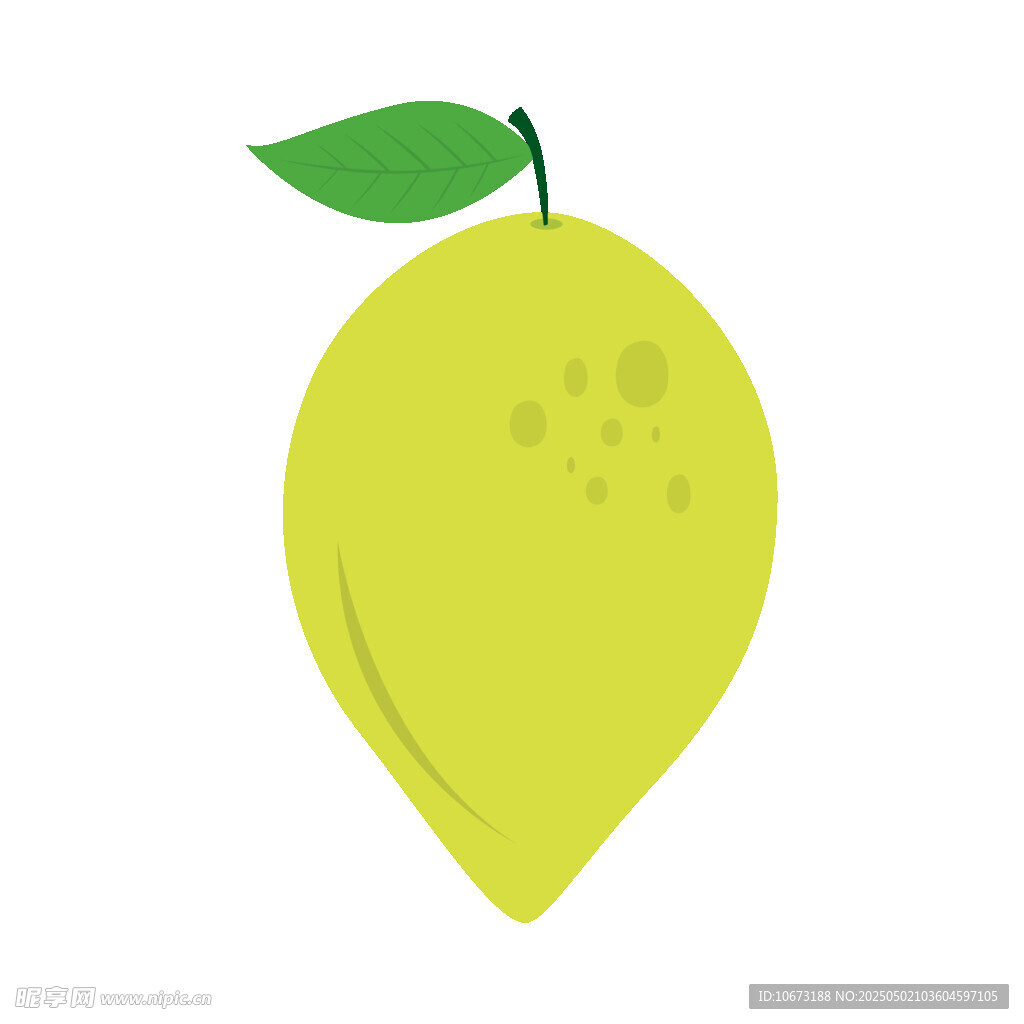 黃色檸檬插畫