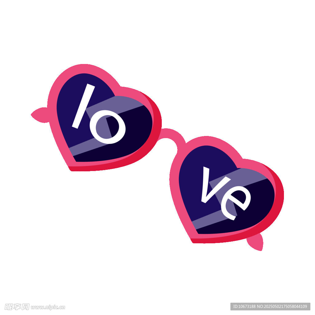 愛心LOVE裝飾眼鏡