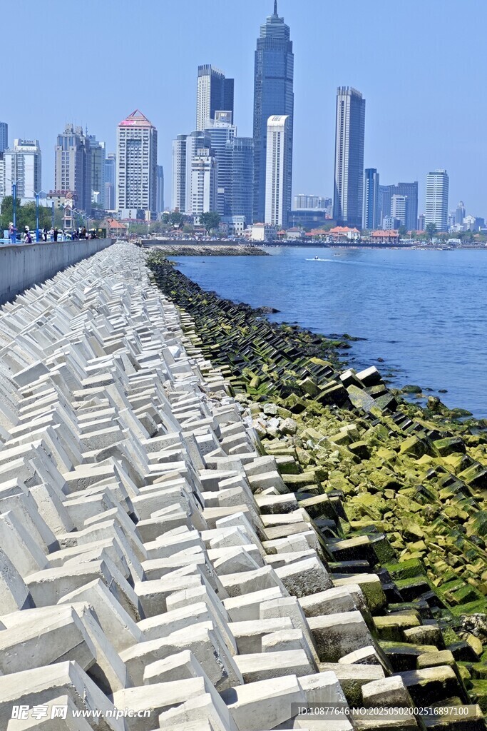 海濱城市防波堤景觀