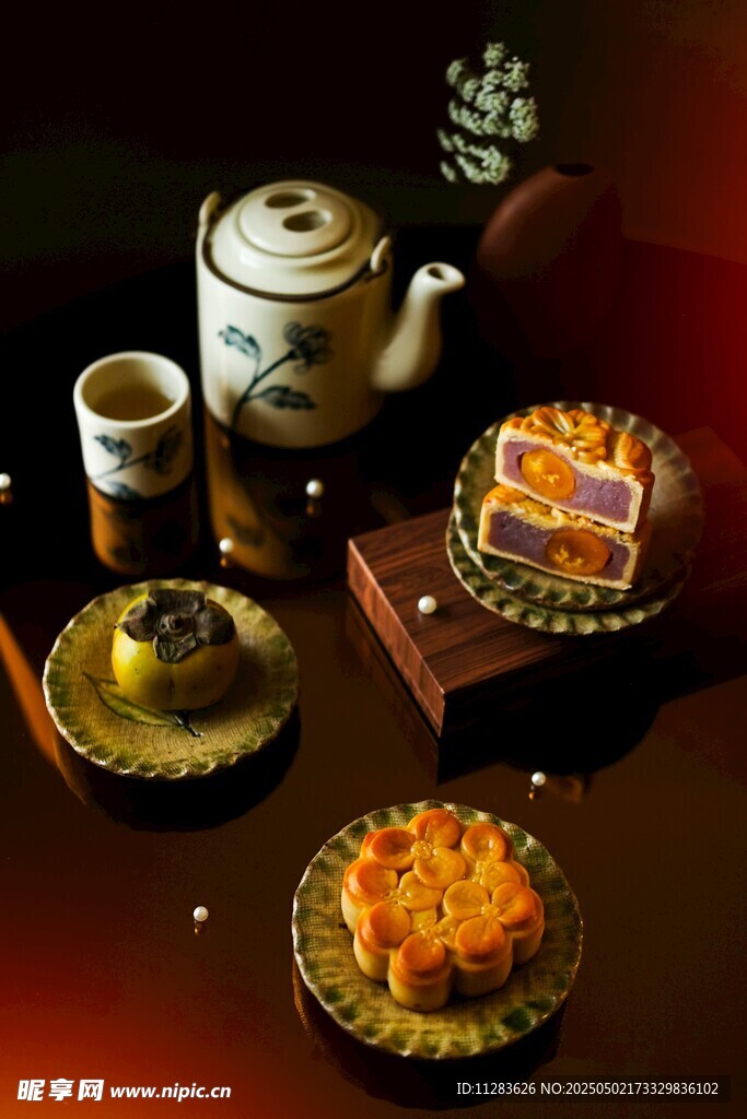 中式茶點組合展示