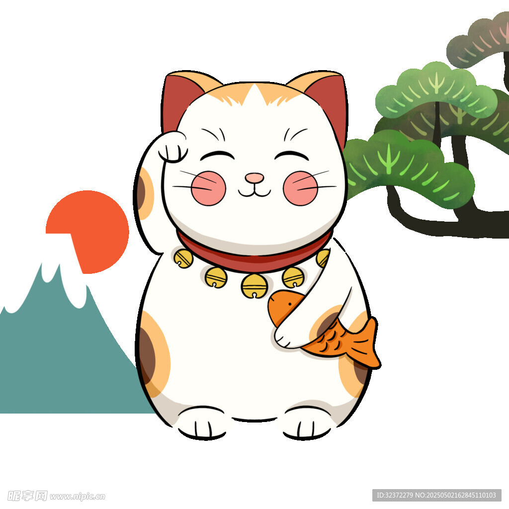 招財貓卡通形象