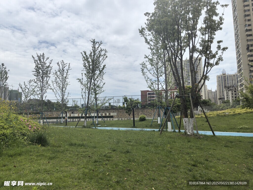 城市中的綠意公園景觀