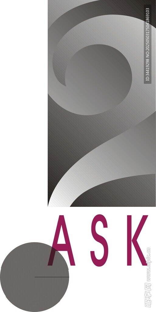 問號圖標與ASK文字