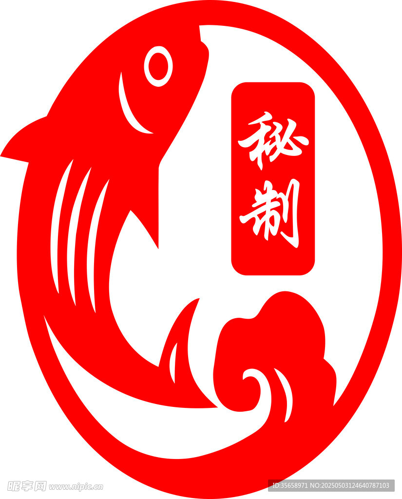 秘制紅魚標志圖案