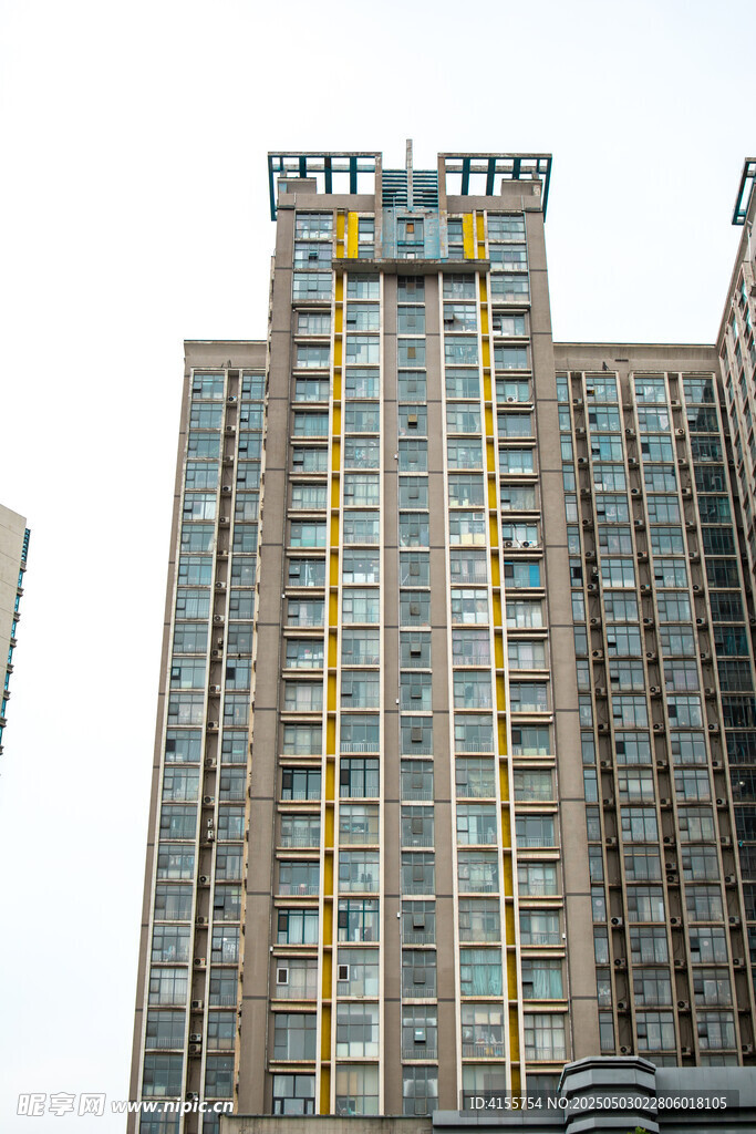 高層住宅樓外觀建筑景觀