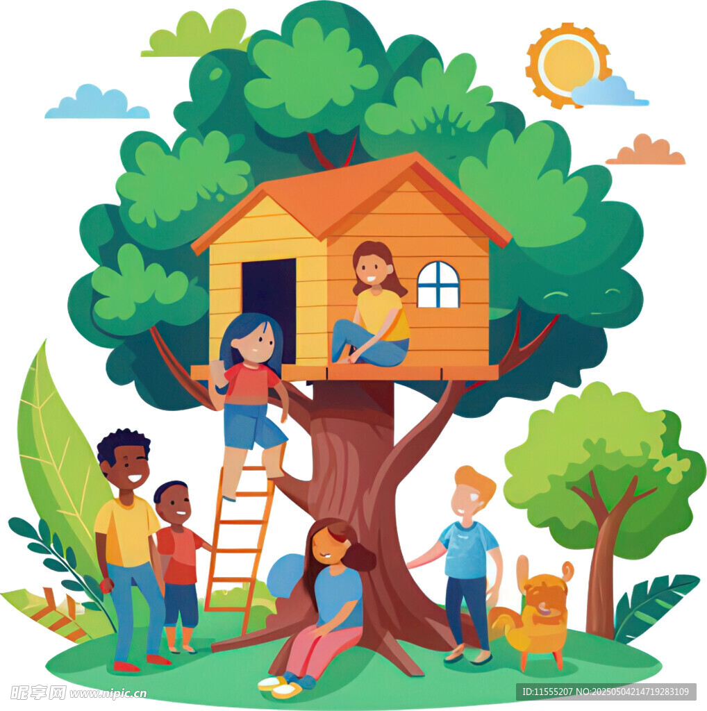 樹上小屋的歡樂兒童時光